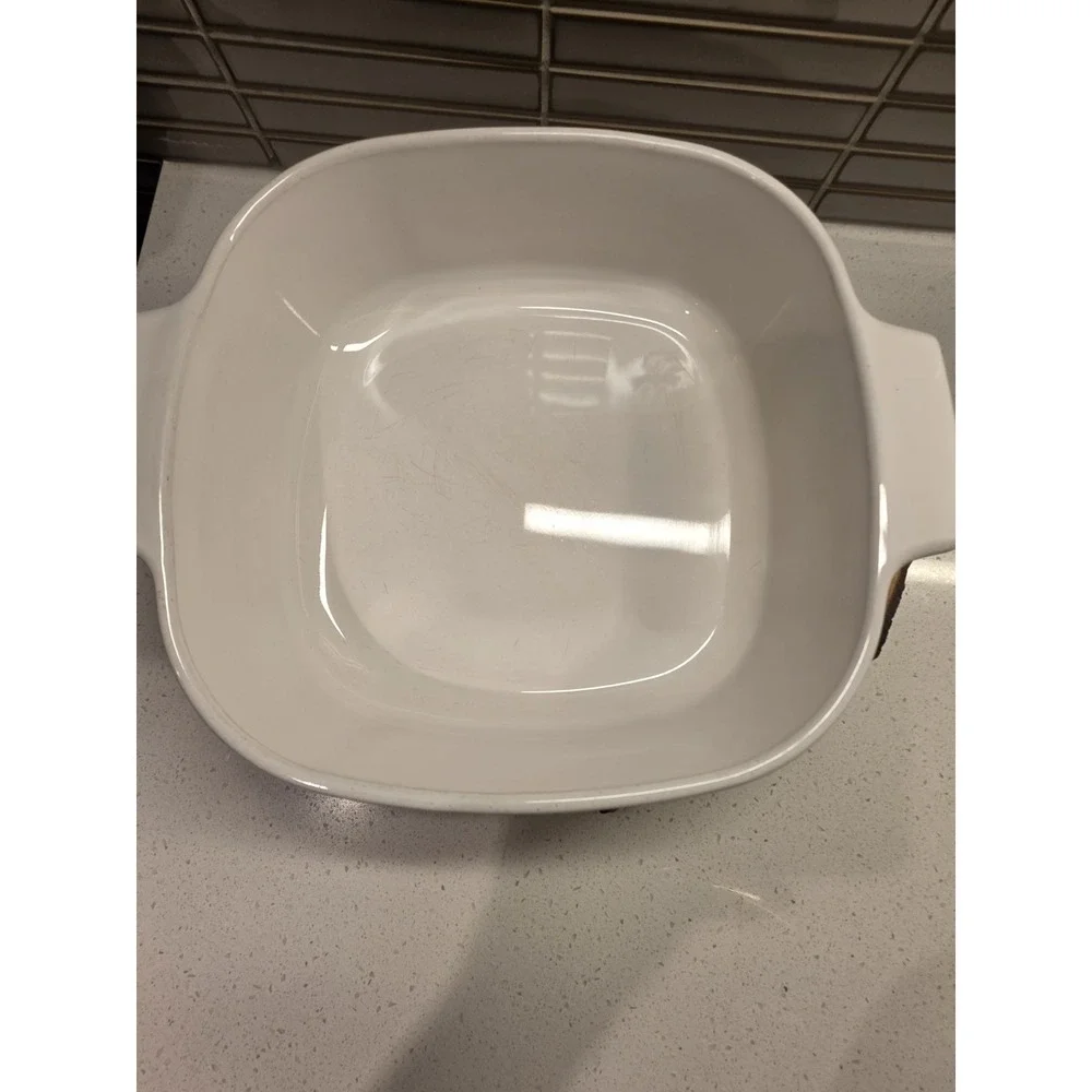 Corning Ware Spice of Life L'Echalote A-8-B Dish w/Clear Pyrex A-9-C Lid 1.4L
